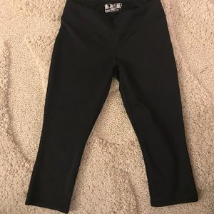 Black crop work-out pants